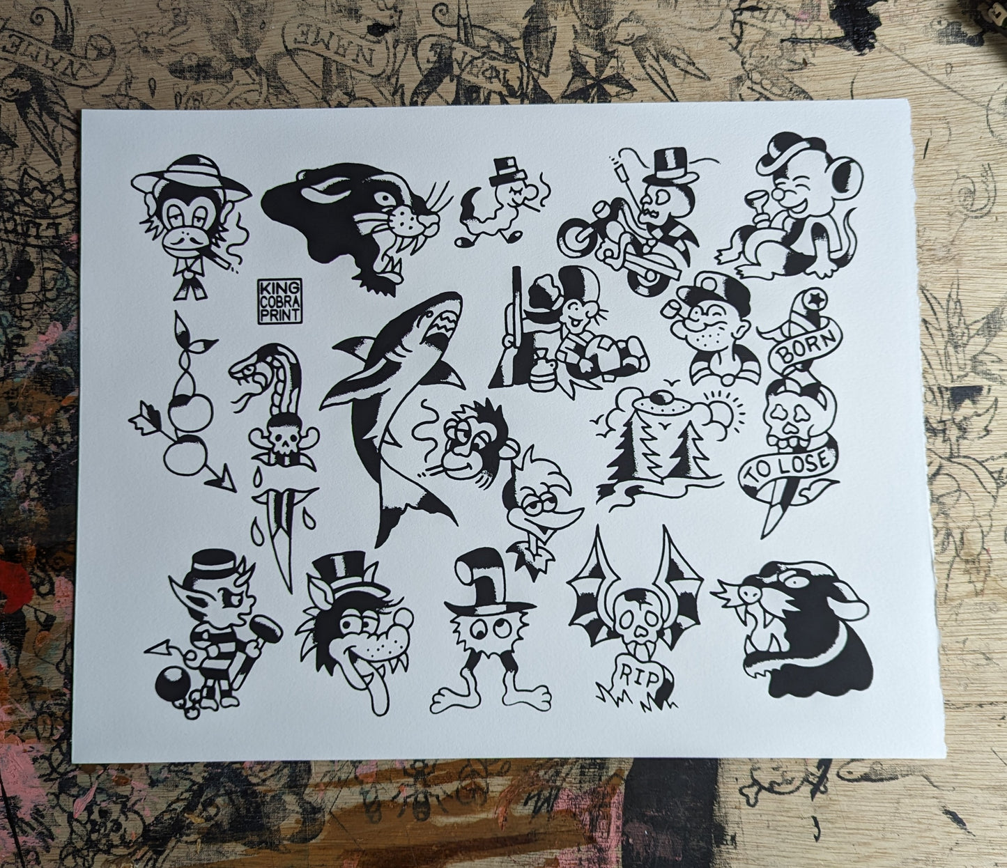 Lowercase j screen printed flash sheet