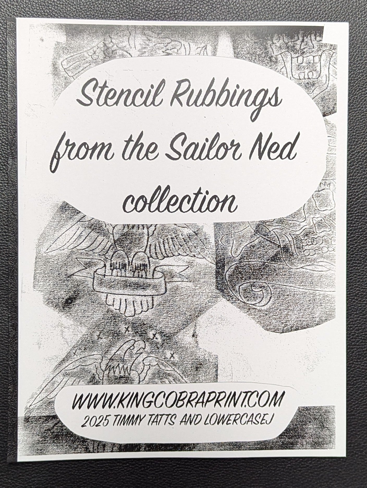 Stencil rubbings from the Sailor Ned collection