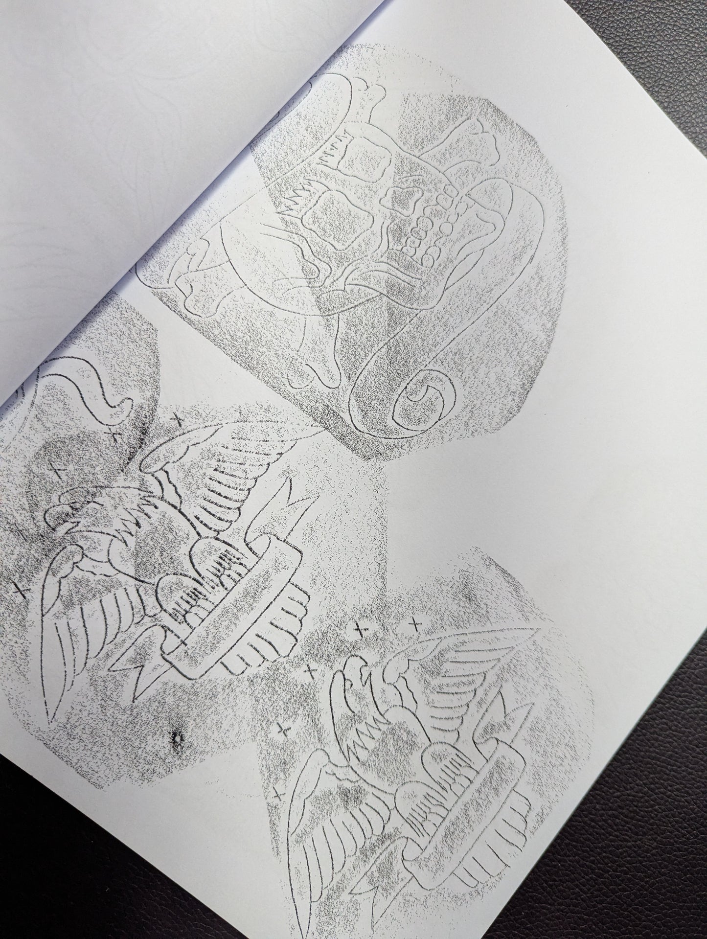 Stencil rubbings from the Sailor Ned collection