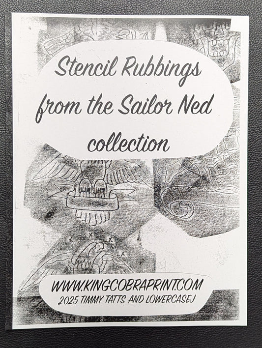 Stencil rubbings from the Sailor Ned collection