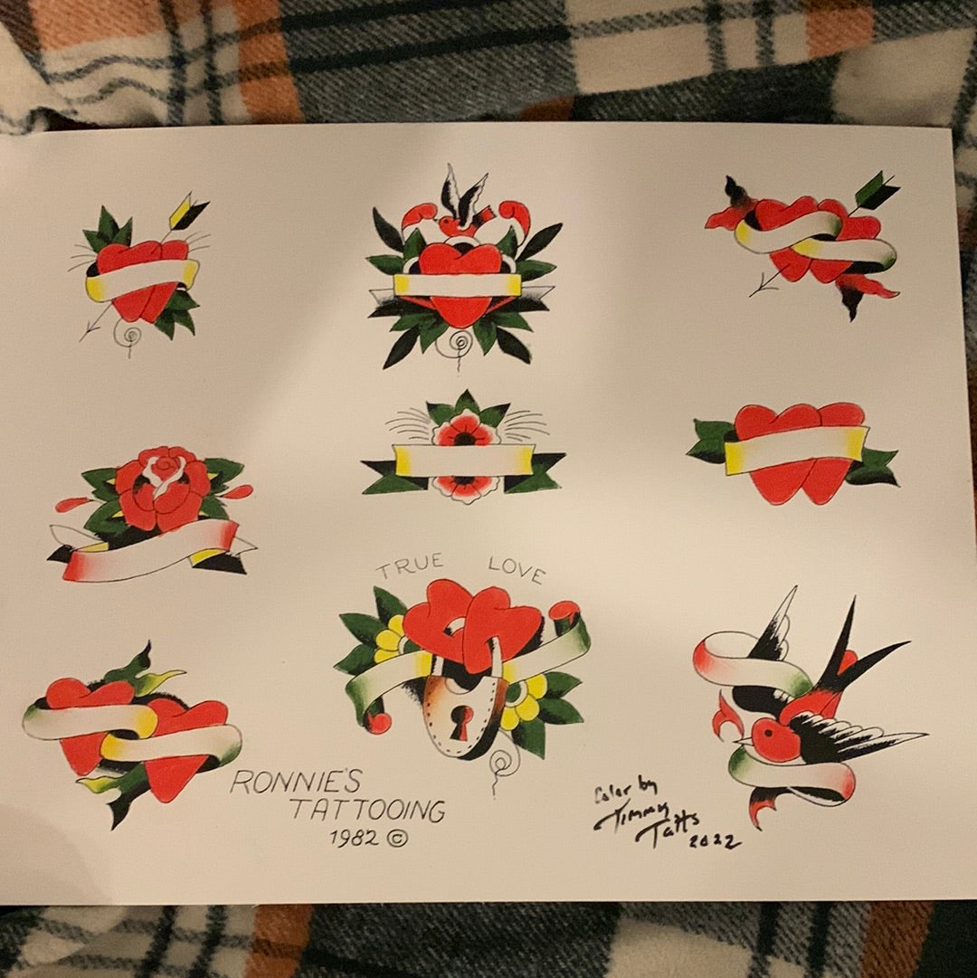 Ronnie/ Timmytatts sheet